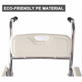 Mobility & Accessibility: Aluminum Bedside Commode Chair 200kg Mobile Shower Toilet Wheelchair