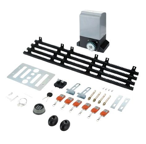 Fence & Gate Accessories: Electric Sliding Gate Opener 550W 0.74HP 4m Kit 2000KG w/ Remote & APP