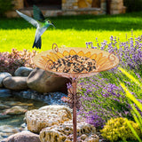 Fountain & Ponds Accessories: Solar Bird Bath Feeder Fountain Deck Post Mount