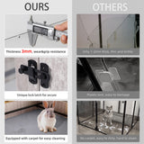 Dog Kennels: Large Dog Indoor Whelping Box, Tempered Glass & MDF