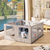 Dog Kennels: Large Dog Indoor Whelping Box, Tempered Glass & MDF