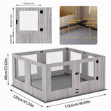 Dog Kennels: Large Dog Indoor Whelping Box, Tempered Glass & MDF