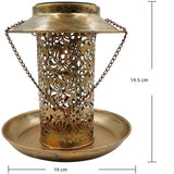 Gardening Tools: Solar Bird Seed Feeder Hanging Outdoor Garden