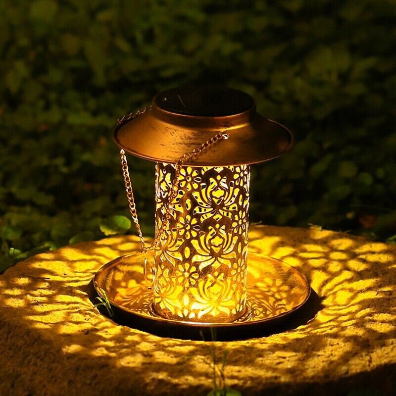 Solar Bird Seed Feeder Hanging Outdoor Garden