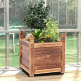 Garden Beds & Planters: Small Raised Garden Bed 30x30x33cm Wooden Planter Box