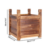 Garden Beds & Planters: Small Raised Garden Bed 30x30x33cm Wooden Planter Box