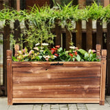 Garden Beds & Planters: Large Raised Garden Bed Wooden Planter 90x30x33cm