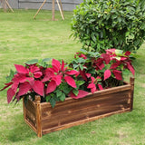 Garden Beds & Planters: Large Raised Garden Bed Wooden Planter 90x30x33cm