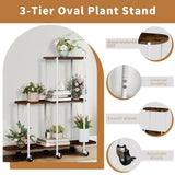 Gardening Accessories: Plant Stand with Wheels Indoor Outdoor Flower Rack Display