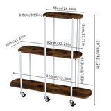 Gardening Accessories: Plant Stand with Wheels Indoor Outdoor Flower Rack Display