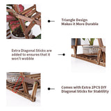 Calendars, Organisers & Planners: Wooden 6 Tier Plant Stand A-Frame Flower Pot Display Organizer