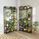 Audio Accessories: Plant Stand Shelf Rack with Hanging Rod Indoor Outdoor Display