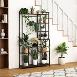 Audio Accessories: Plant Stand Shelf Rack with Hanging Rod Indoor Outdoor Display