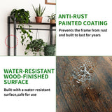 Audio Accessories: Plant Stand Shelf Rack with Hanging Rod Indoor Outdoor Display
