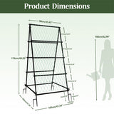Fencing: XL Heavy Duty Garden Trellis for Climbing Plants with Netting