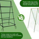 Fencing: XL Heavy Duty Garden Trellis for Climbing Plants with Netting