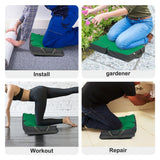 Supports & Braces: Premium Kneeling Pad Green/Grey Large Comfort Knee Mat