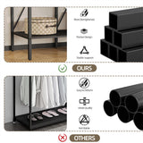 Clothing & Wardrobe Storage: XXL Heavy Duty Wardrobe Closet w/ Shelf, Drawer & Rack
