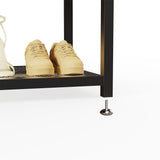 Audio Accessories: Corner Coat Stand with Shoe Bench Metal & MDF Organizer