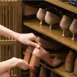 Clothing & Wardrobe Storage: Wooden Shoe Rack XL 4 Tier 3 Doors Drawers Shelves Cabinet Organizer