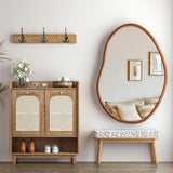 Mirrors: Large Art Deco Asymmetrical Wall Mirror 74.3x110cm