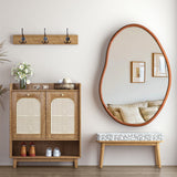 Mirrors: Small Art Deco Asymmetrical Wall Mirror 56x82cm