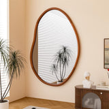 Mirrors: Small Art Deco Asymmetrical Wall Mirror 56x82cm