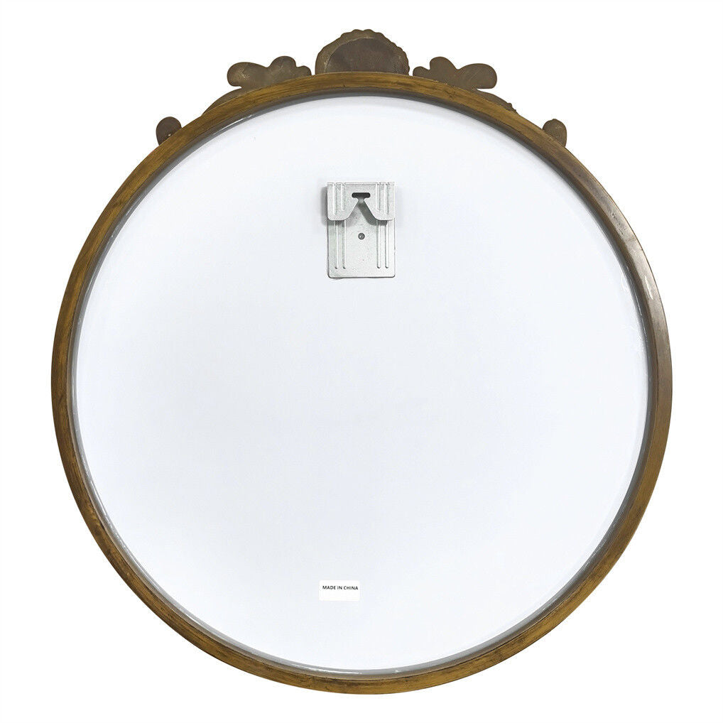 Mirrors: Baroque Antique Round Wall Mirror D�cor 60x64.5cm