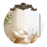 Mirrors: Baroque Round Antique Mirror Wall Decor 80x84.5cm