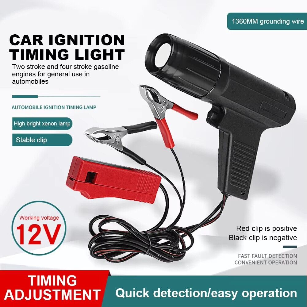 Automotive Repair & Speciality Tools: Universal 12V Ignition Timing Light Strobe Lamp 1.36m Cable