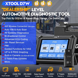 Calculators: D7W Wireless OBD2 Scanner ECU Coding Key Programming
