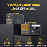 Batteries & Generators: Jump 600X 600W Power Station 110W Solar Panel 10A AC/DC