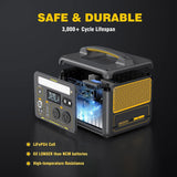 Batteries & Generators: Jump 600X 600W Power Station 110W Solar Panel 10A AC/DC