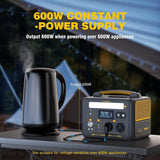 Batteries & Generators: Jump 600X 600W Power Station 110W Solar Panel 10A AC/DC