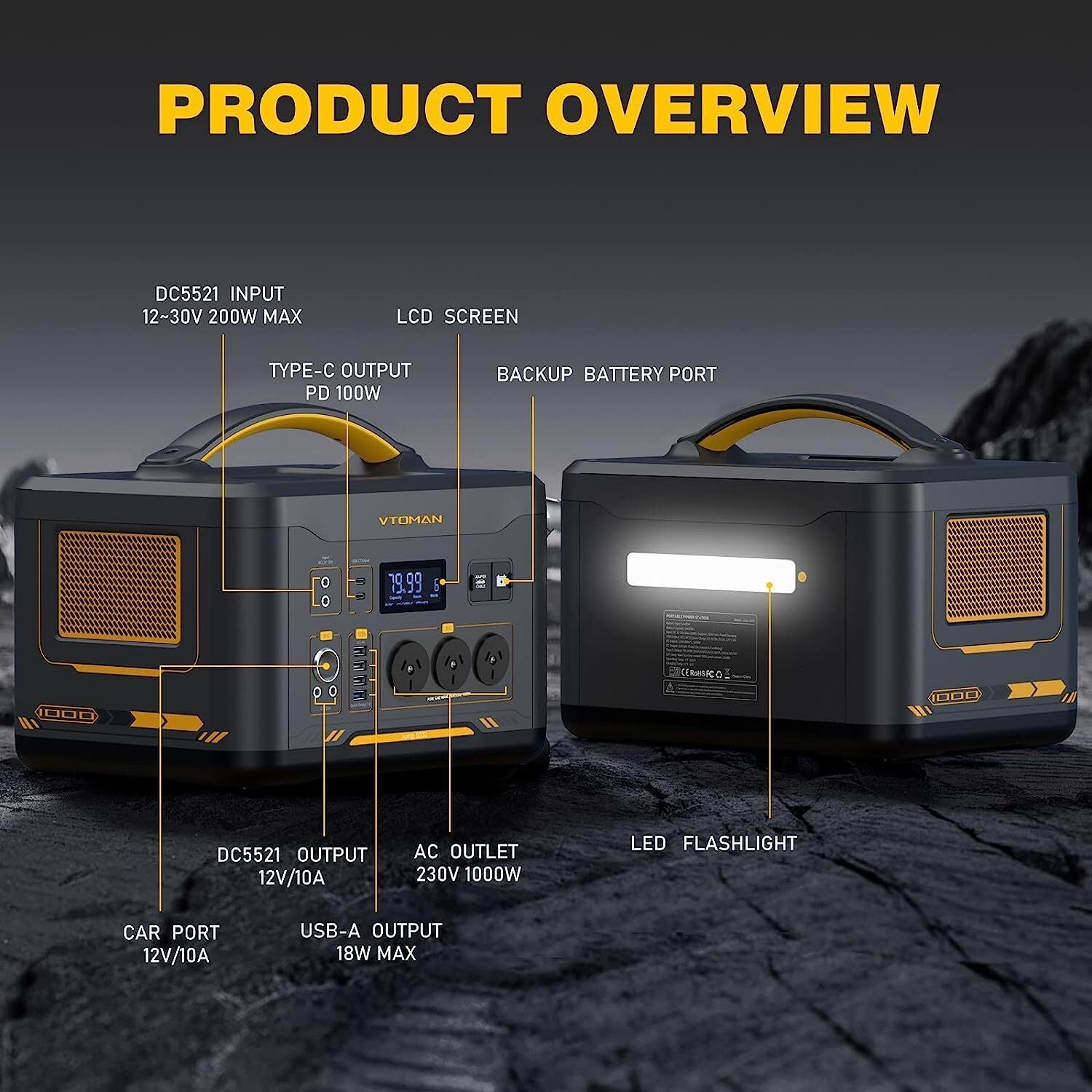 Fountain & Ponds Accessories: Jump 1000 1000W 1408Wh Power Station + 110W Solar Panel