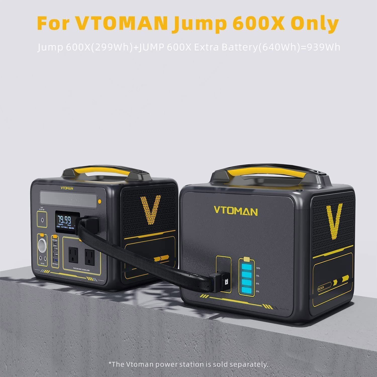 Power Banks & Chargers: 640Wh Solar Expansion Battery LiFePO4 BMS Jump 600X