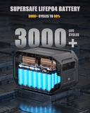 Batteries & Generators: FlashSpeed 1500 1548Wh 10A AC/DC LiFePO4 Expansion Battery AU