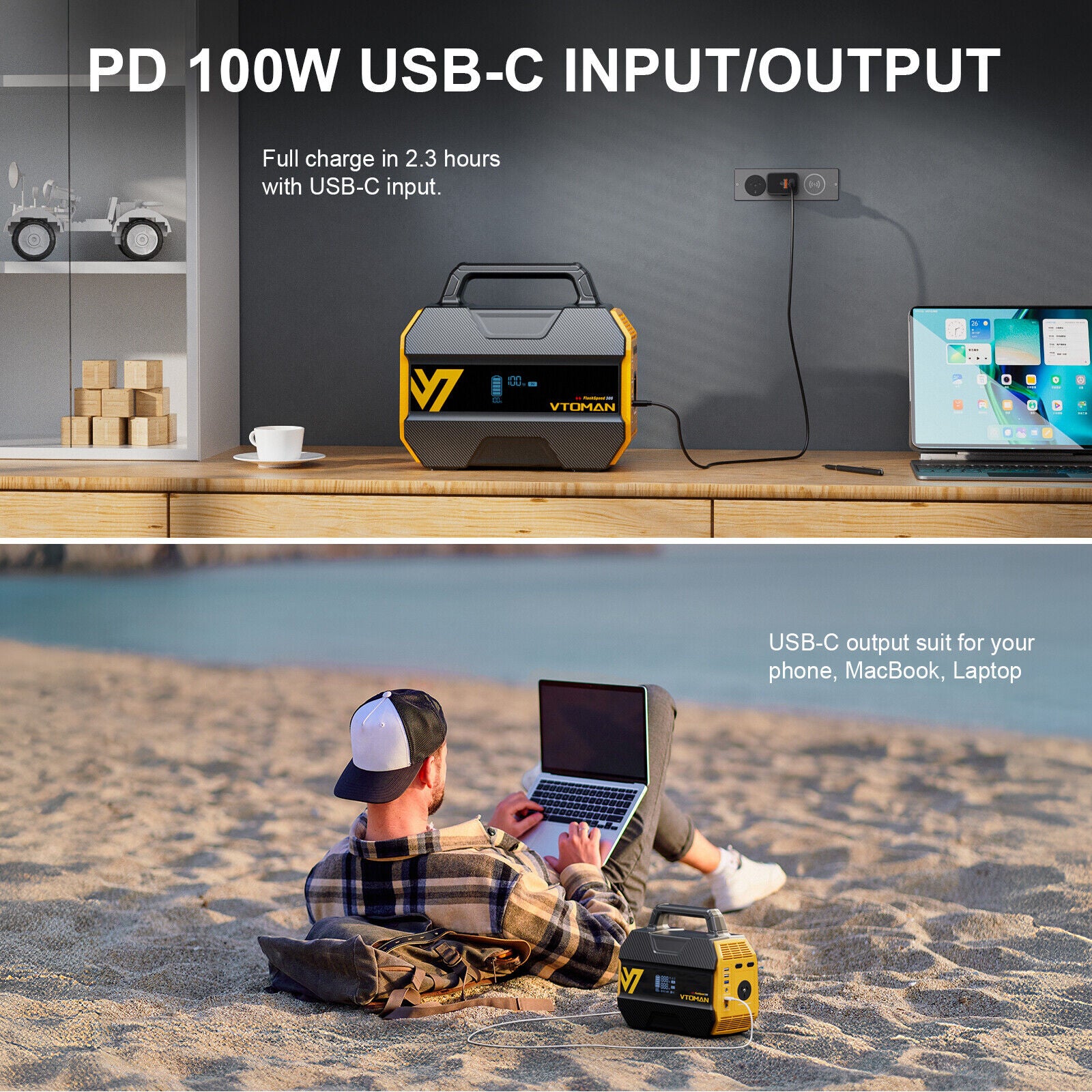 Batteries & Generators: FlashSpeed 300 Solar Power Station 600W AC/DC for Camping AU