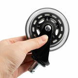3 Swivel Rollerblade Chair Wheels, 7/16 Stem, All Floors - 5 Pack