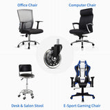 3 Swivel Rollerblade Chair Wheels, 7/16 Stem, All Floors - 5 Pack