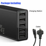 Powerboards & Adapters: 40W 5-Port USB Wall Charger Fast AC Adapter Multi Travel