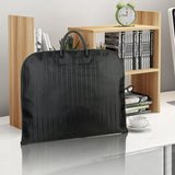 Clothing & Wardrobe Storage: Black Men Suit Cover Zippered Dustproof Garment Bag Travel Organizer