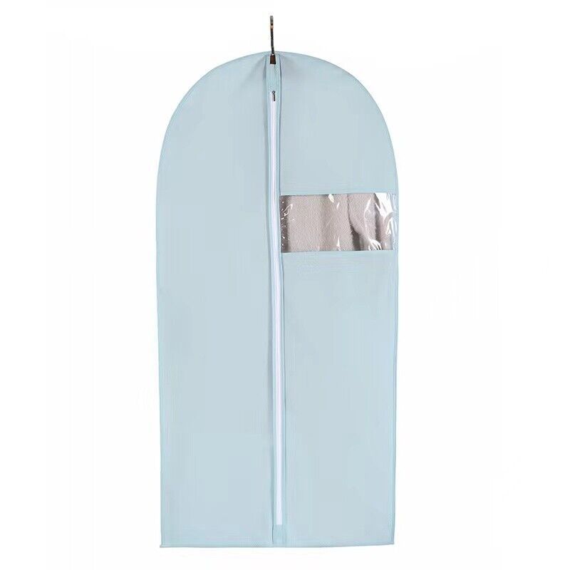 Clothing & Wardrobe Storage: Blue Garment Bag 60x80cm Dustproof Suit Dress Coat Protector AU