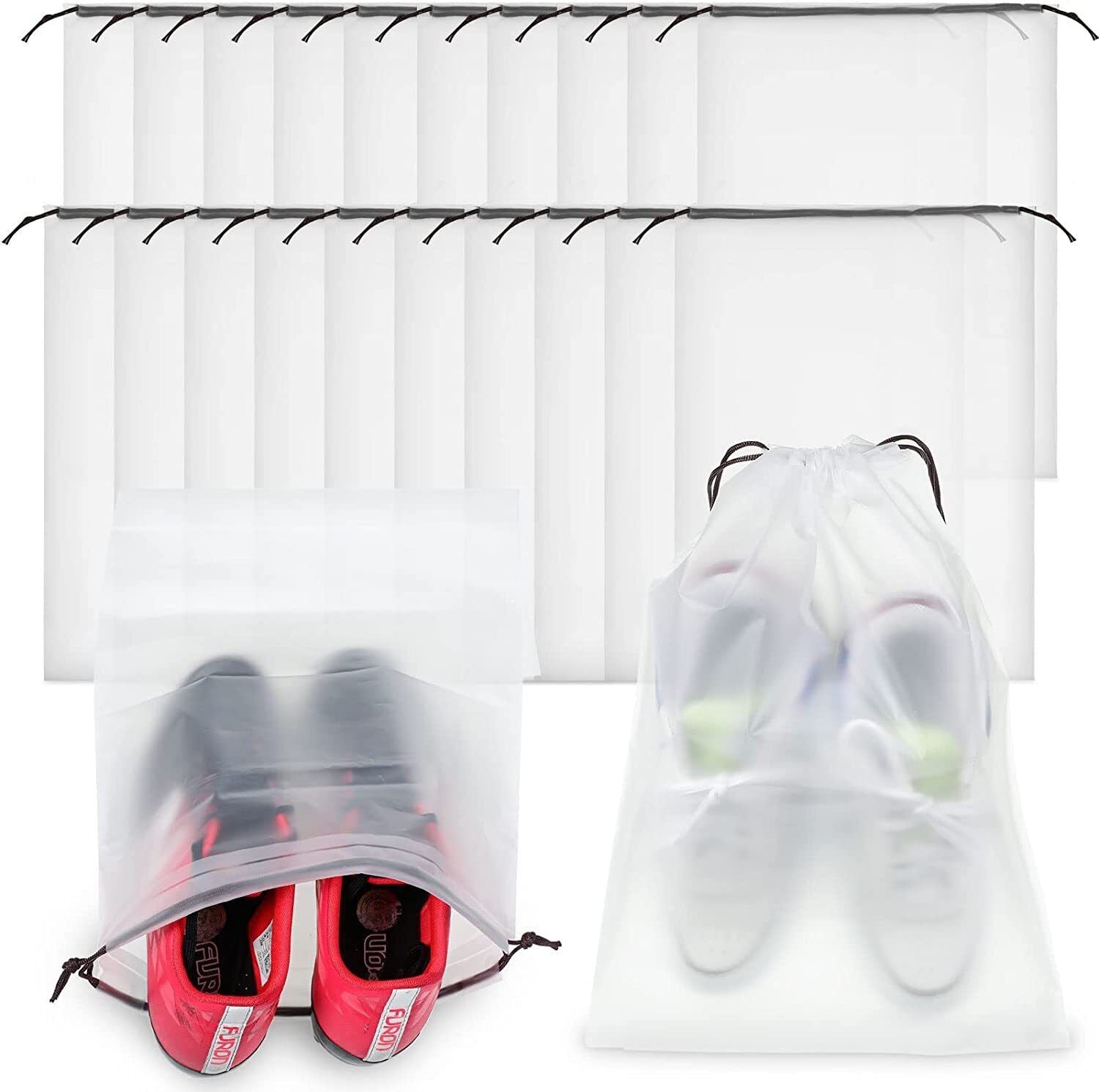 Cosmetic & Toiletry Bags: 10PCS Travel Shoe Bags Portable Storage Pouch Drawstring Dust Organizer
