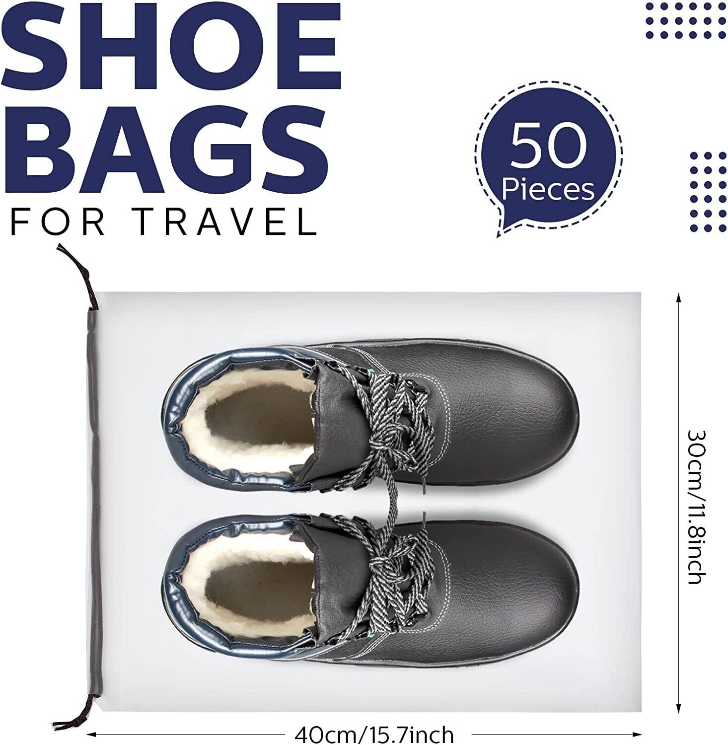 Cosmetic & Toiletry Bags: 10PCS Travel Shoe Bags Portable Storage Pouch Drawstring Dust Organizer