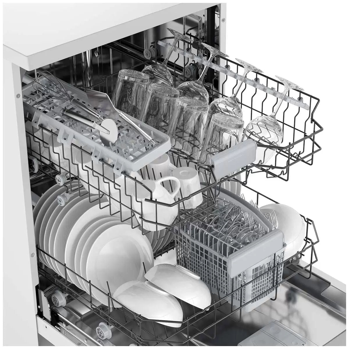 Dishwashers: Westinghouse freestanding sensor dishwasher white