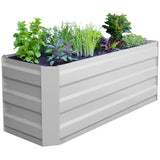 Dog Beds: Slimline Garden Bed 120 x 45 x 45cm White