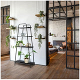 Artificial Flowers & Plants: Takasho 4 Tier Modern Plant Stand