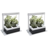 2 x Herb Lamp LED 4 Pot Grower 37 x 22 x 36cm