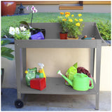 Kitchen & Bathroom DIY: Potting Bench Table Slate Grey 100 x 55 x 101cm